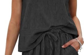 Ekouaer Womens Summer 2 Piece Shorts Set Sleeveless Matching Sets 2026 Lounge Be