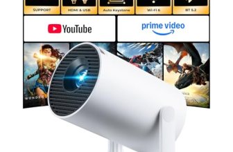 [Built-in Apps] CLOKOWE Mini Projector with WiFi and Bluetooth