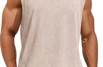 Tank Tops Men Summer Sleeveless Shirts Loose Fit Workout Tops Acid Wash Cotton T