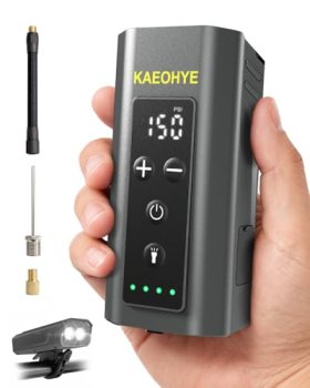 Mini Bike Pump with Bicycle Headlight