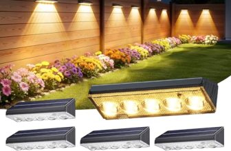 KOOPER Solar Fence Lights Outdoor Waterproof