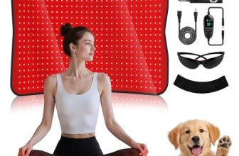 Red Light Therapy Mat for Body – 26.8″ x 23.5″ RedLight Therapy Pad with 600 LED