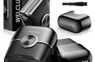 Welclux Rechargeable Electric Razor for Men: Mini Foil Shavers for Men with 4 Fl