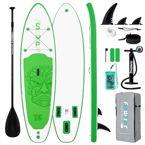 FunWater SUP Inflatable Stand Up Paddle Board 10’6×33″×6″ Ul: 68% Off