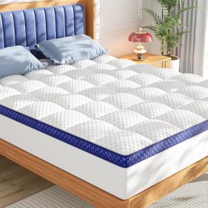 BEDELITE King Mattress Topper 3 Inch Thick Mattress Pad