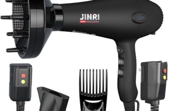 Blow Dryer – JINRI 1875W Diffuser Hair Dryer for Salon & Personal Use