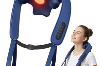 Musugy Neck Massager with Heat : Cordless Neck and Shoulder Massager for Pain Re