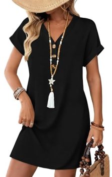 WIHOLL Summer Dresses for Women Spring Dresses Little Black Dress Vacation Outfi