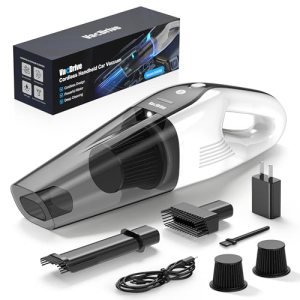Handheld Vacuum Cordless, Ultra-Strong Suction Car Vacuum Portable Cordless