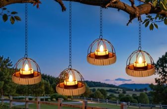 KOOPER Hanging Solar Lanterns Outdoor Waterproof