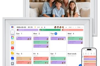 Yofidra 10.1″ Digital Calendar, Smart Electronic Calendar with Chore Photo Meal