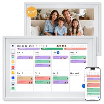 Yofidra 10.1″ Digital Calendar, Smart Electronic Calendar with Chore Photo Meal