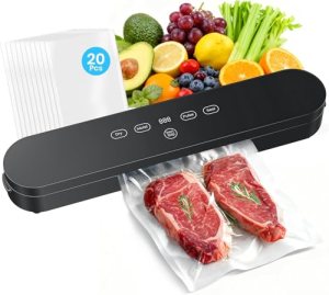 75kPa Vacuum Sealer Machine, Compact Vacuum Sealer for Food