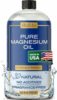 Ella & Eden Pure Magnesium Oil – 32 Oz Refil Bottle -Topical Magnesium oil for F