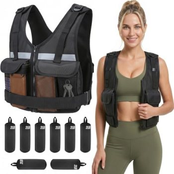 DeerFable 2026 Upgrade Adjustable Weighted Vest 2-16 lbs