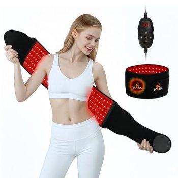 Red Light Therapy for Body,120 LEDs Infrared Light Therapy Wrap Belt for Waist