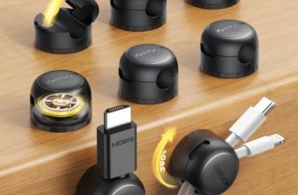 8 Pack JOYROOM Magnetic Cable Clips Organizer [Cord 360° Rotatable] Wire Keeper