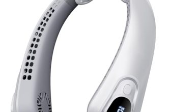 FYALLASO Portable Neck Fan Rechargeable – [with LED Display] 5 Speeds