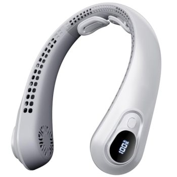 FYALLASO Portable Neck Fan Rechargeable – [with LED Display] 5 Speeds