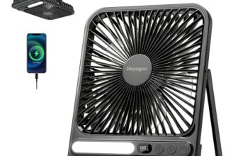 Deyagoo Travel Fan,7-Inch Camping Fan