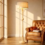 MOFFE 62.8″ Solid Wood Floor Lamp