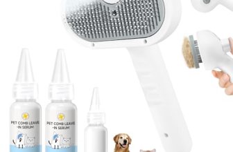 Pet Steam Brush for Dog & Cat – Pet comb leave-inserum for Shedding & Hair Remov