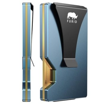 furid Minimalist Card Wallet for Men Slim: Rfid Metal Wallet with Money Clip Cre