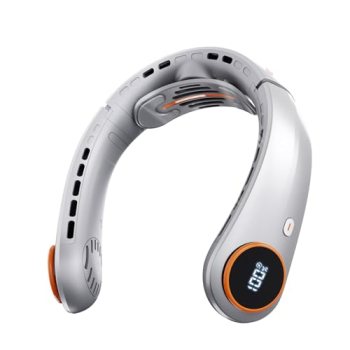 Taiofan Portable Neck Fan, 5000mAh Bladeless Fan with 3 Built-in Fans