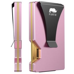 furid Minimalist Card Wallet for Men Slim: Rfid Metal Wallet with Money Clip Cre
