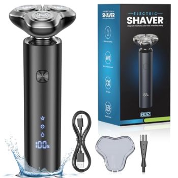 Electric Razor for Men, 4D Floating Rotary Razor