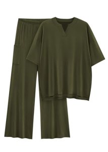 KIRUNDO Two Piece Sets for Women Lounge Set Airport Travel Summer Outfits 2026 C
