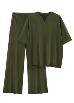 KIRUNDO Two Piece Sets for Women Lounge Set Airport Travel Summer Outfits 2026 C