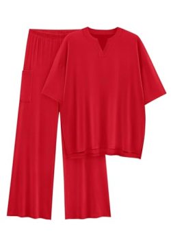 KIRUNDO Two Piece Sets for Women Lounge Set Airport Travel Summer Outfits 2026 C