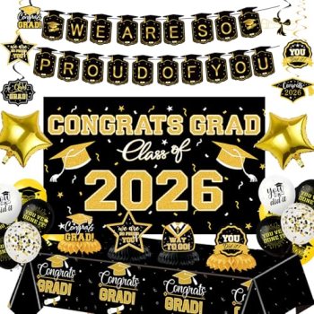 Graduation Decorations 2026 Themed Set