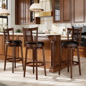 Sophia & William Swivel Bar Stools Set of 3