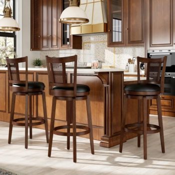 Sophia & William Swivel Bar Stools Set of 3