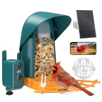 Minikey Smart Bird Feeder with Camera Outdoor Birdhouse
