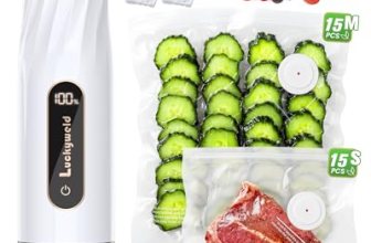 LUCKYWELD Compact Vacuum Sealer for Food: Powerful Handheld Vacuum Sealer Machin