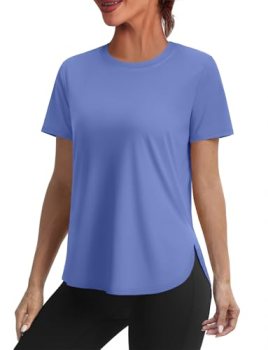 Spring Summer Tops for Women Short Sleeve Hiking Shirts Athleisure Golf Shirt Be