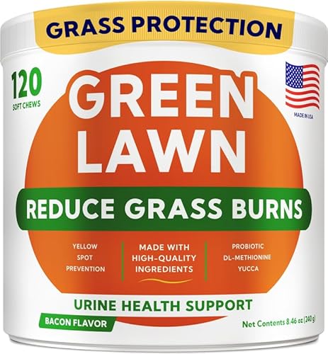 GOODGROWLIES Green Grass Dog Chews for Lawn Protection