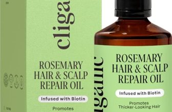 Cliganic Rosemary Hair & Scalp Oil with Biotin & Jojoba With Herbal Organic Ingr