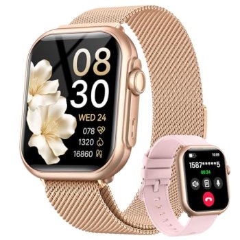 Smart Watch for Women for iPhone Android: 1.85″Smartwatch with Make/Answer Call