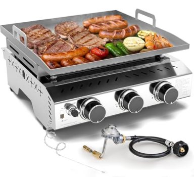 COWSAR 3-Burner Portable Tabletop Grill