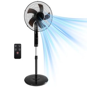 NEWBULIG 17″ Pedestal Fans with Remote