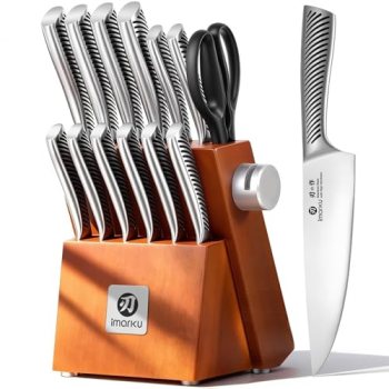 imarku 14-Piece Knife Set, Japanese Stainless Steel Knives Set for Kitchen