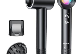 Hair Dryer, 160,000 RPM High-Speed Ionic Blow Dryer with Diffuser