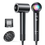 Hair Dryer, 160,000 RPM High-Speed Ionic Blow Dryer with Diffuser