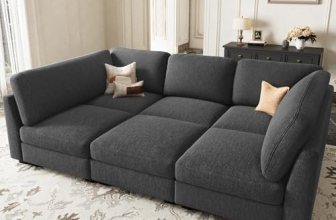 Belffin Sectional Sleeper Sofa Bed with Deep Seat Modular Sectional Cloud Sofa C