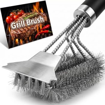 Grill Brush with Detachable Handle