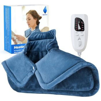 NIUONSIX Heating Pad for Neck Shoulders Back Pain Relief